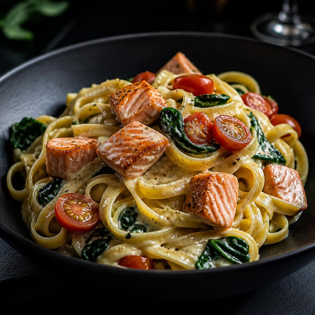Tagliatelle mit Lachs